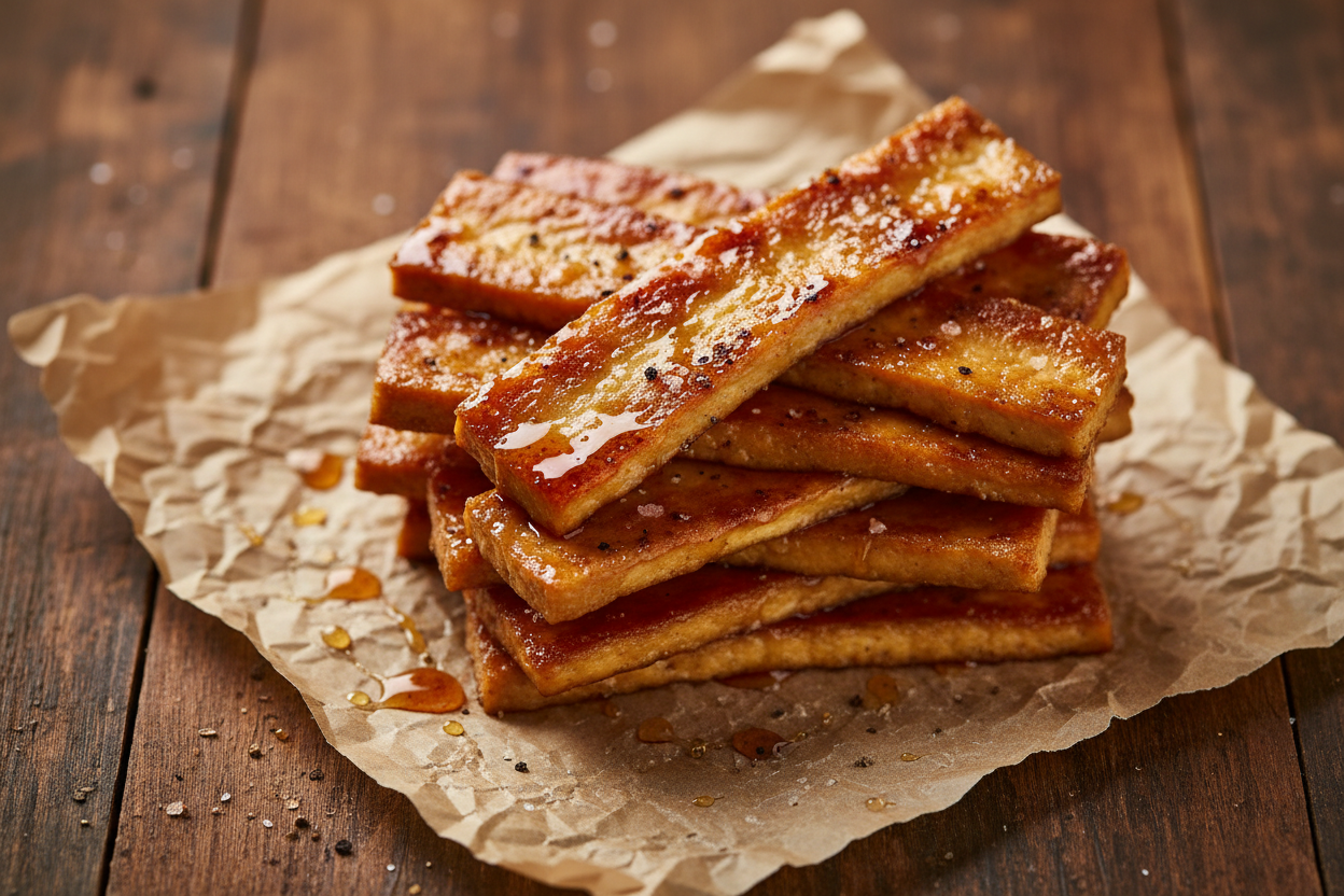 Crispy and Savory Tofu Bacon Made at Home