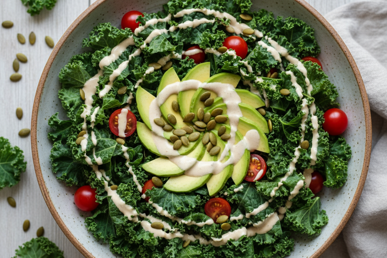 Simple Kale and Avocado Salad for Everyday Meals