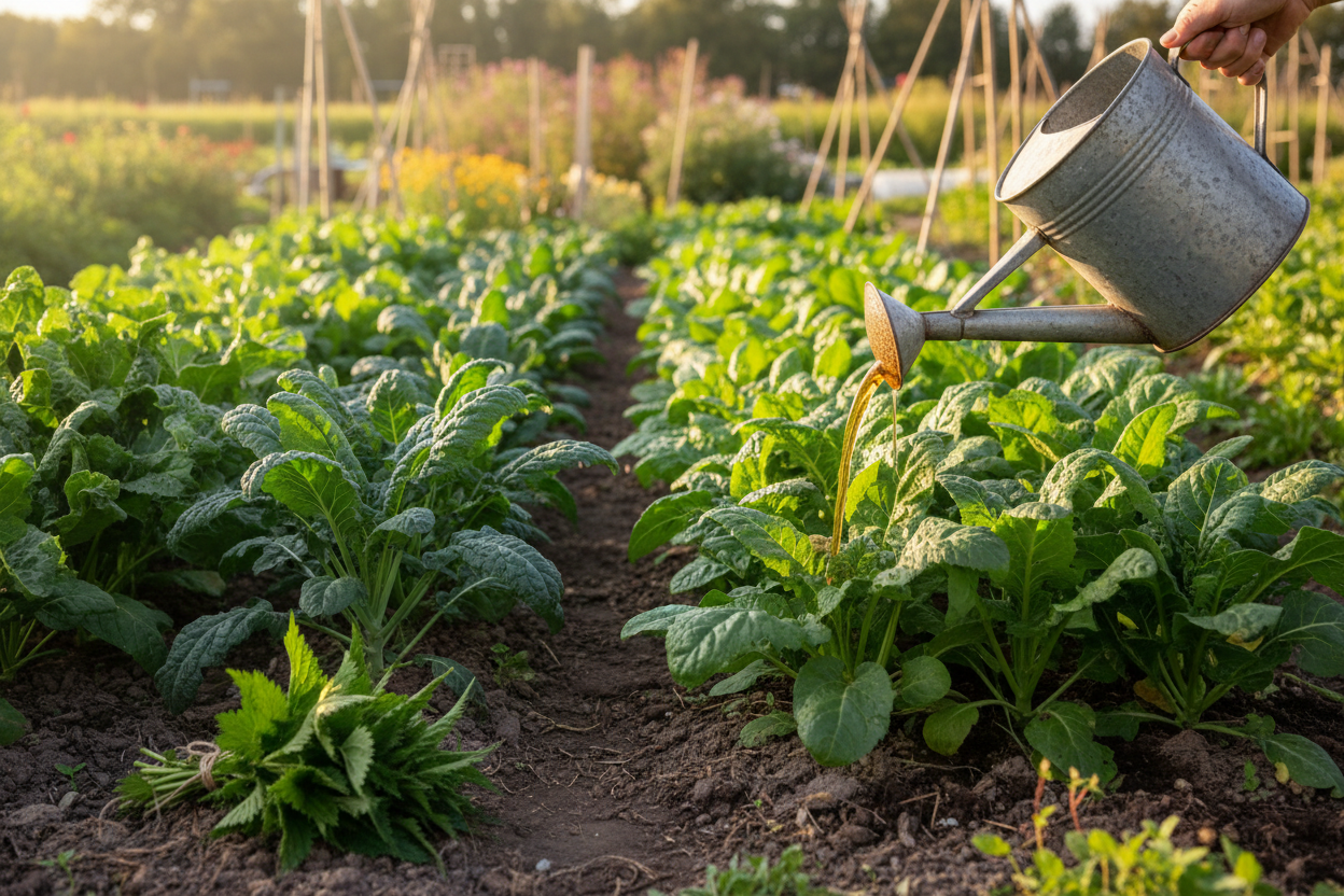 Making Leafy Greens Greener with Nettle Tea