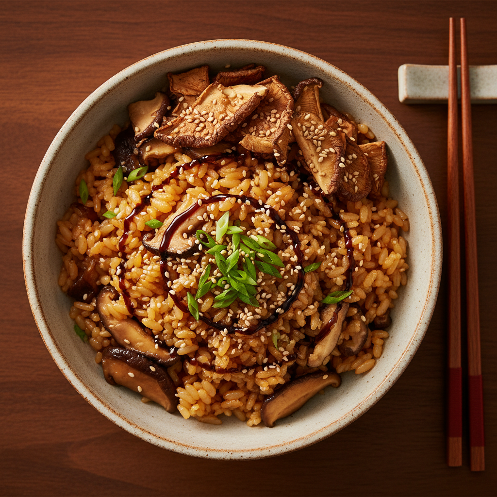 Fragrant Sesame Shiitake Rice for Easy Weeknight Meals