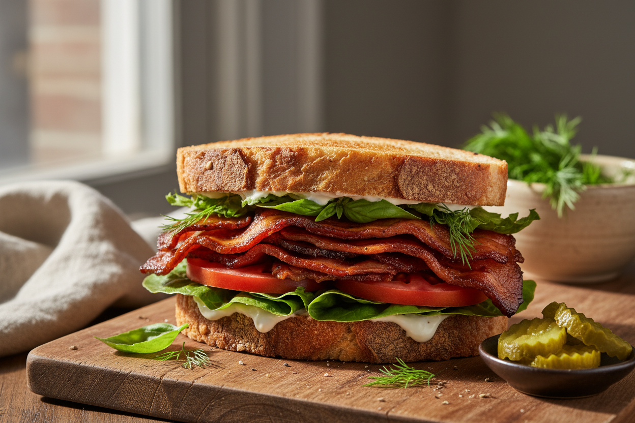 Plant-Based B.L.T. with Banana Peel — Bold Flavor, Smart Cooking