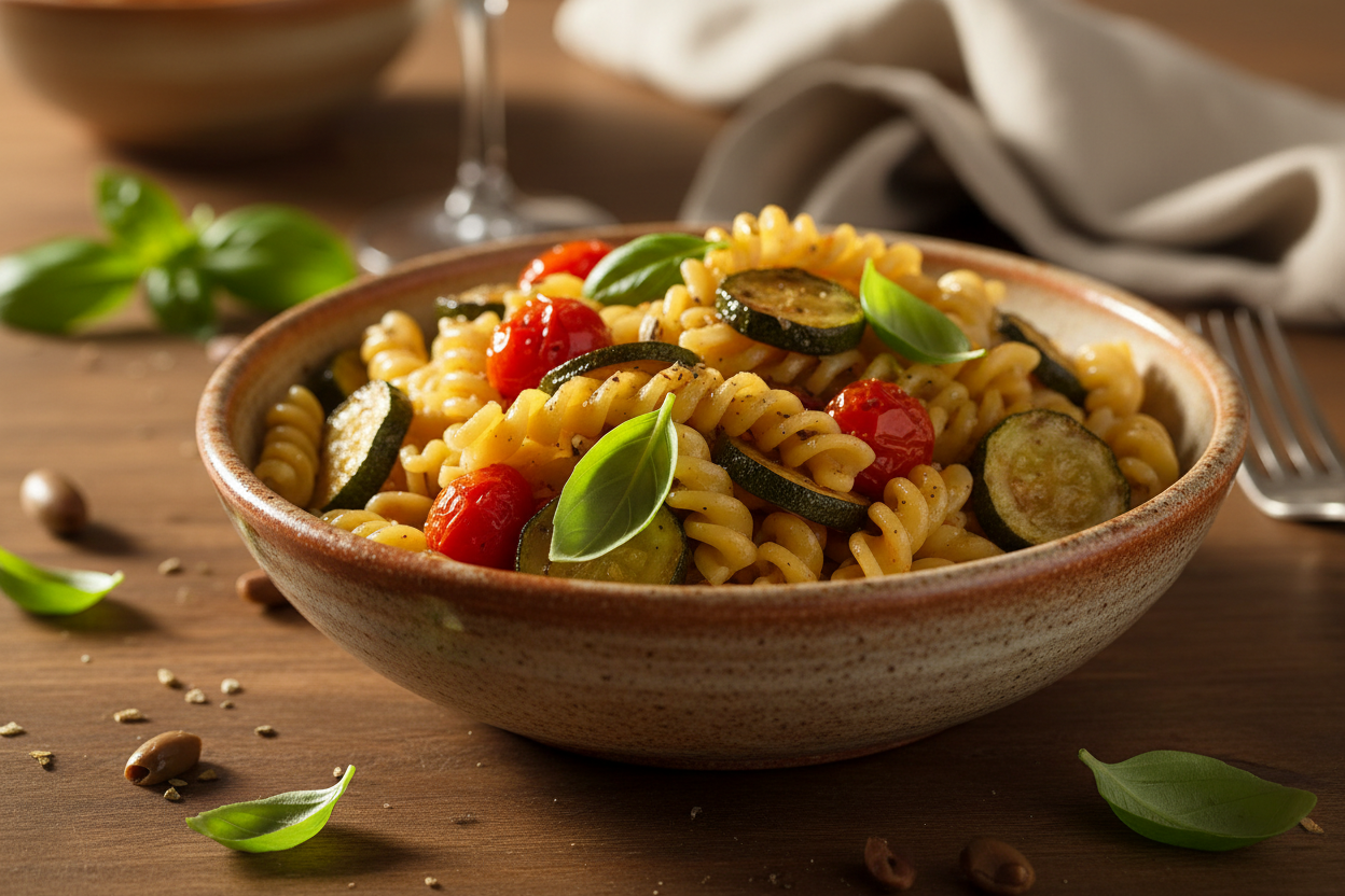 Roasted Vegetable Pasta That's Easy, Comforting, and Vegan