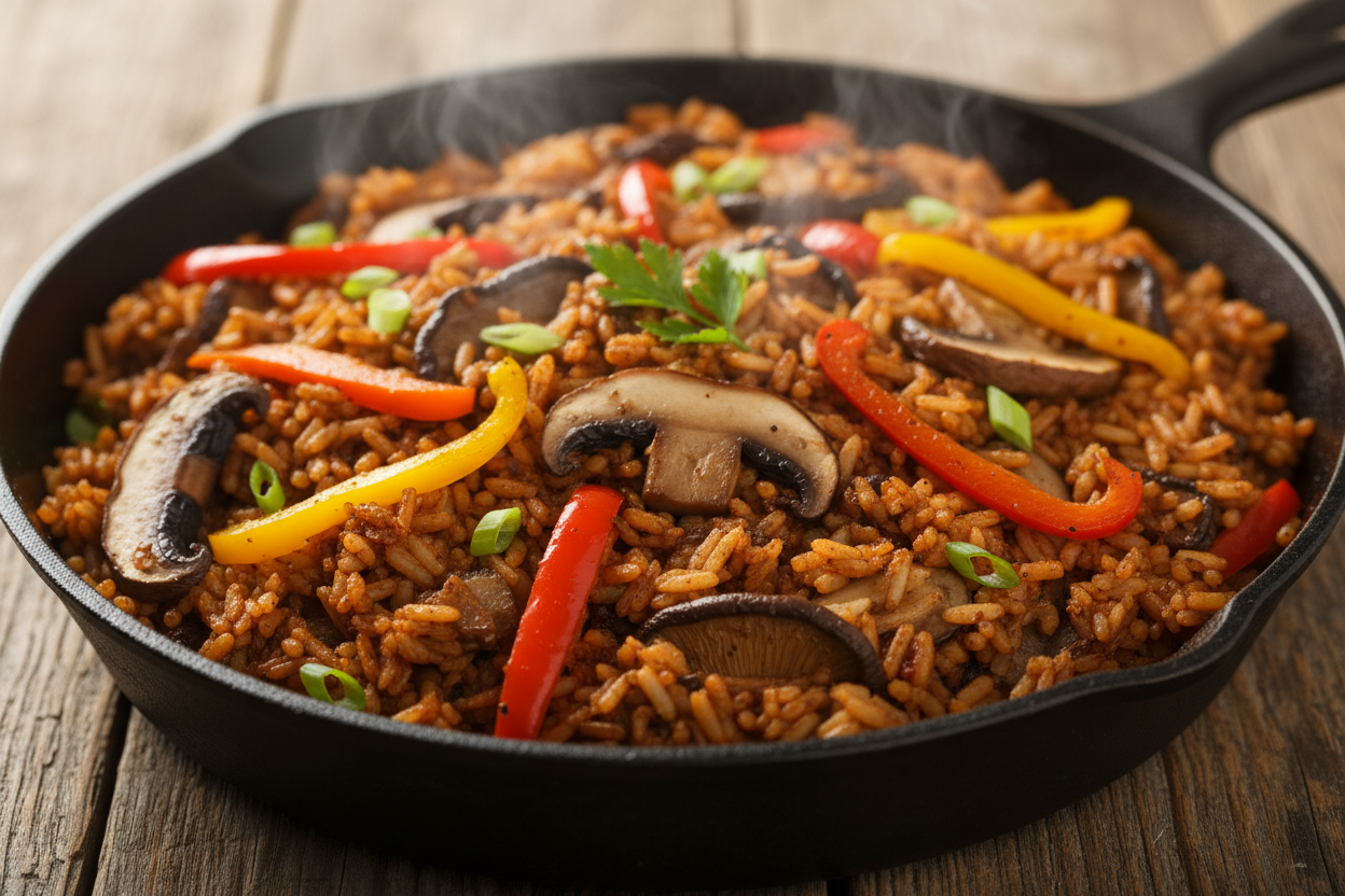 Easy Vegan Dirty Rice With Bold Southern Flavors